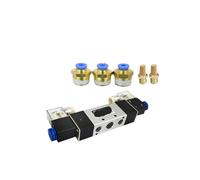 Électrovanne d'air à 5 voies et 2 positions, 1 pièce, 4V320-10, commande à double tête, maintien de la mise hors tension, direction pneumatique(4mm fittings,DC24V)