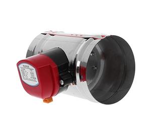 Électrovanne d'air électrique en acier inoxydable, AC 220V, Valve d'amortisseur motorisée for conduit, de tuyau Ventilation