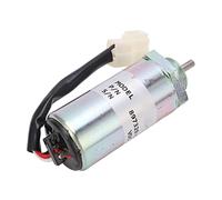 Électrovanne d'arrêt d'arrêt de carburant, vanne d'extinction de haute précision 12V DC, contrôle du moteur pour Kobelco EX55 58 SH55U en alliage d'aluminium ABS