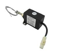 Électrovanne d'arrêt de moteur de type normalement fermé 12 V 24 V XHQ-PT Type de traction de mise hors tension Extinction de flamme magnétique(With bracket,12V)