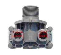 Électrovanne d'arrivée d'eau électrique for machine à laver, tête simple et double FCS360U1. Pièces de machine à laver