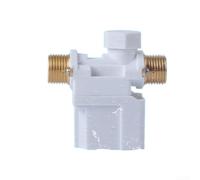 Électrovanne de chauffe-eau solaire 12 V CC avec connecteur en cuivre pour réservoir de toit, système basse pression, design blanc et buse courte, unité de contrôle de débit efficace (A)