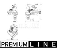 Electrovanne de climatisation MAHLE pour VOLVO RENAULT TRUCKS