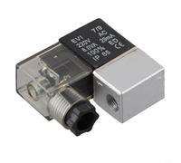 Électrovanne de compresseur d'air à deux positions avec connexion filetée, acier au carbone, mode électromagnétique pour vapeur, vanne d'arrêt d'air silencieuse sans huile, AC 220 V