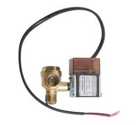 Electrovanne de compresseur d'air avec contrôle d'échappement pour pompes à huile et à air, design carré, filetage mâle/femelle, compatible avec accessoire 12 V (A)