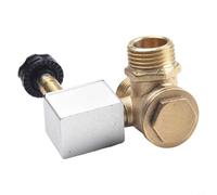 Électrovanne de compresseur d'air pour pompes à air, fonctionnement silencieux, clapet anti-retour de purge avec corps en fonte d'aluminium, compatible avec les accessoires de compresseur d'air (D)