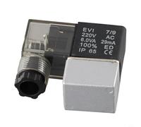 Électrovanne de compresseur d'air, vanne de contrôle d'air électromagnétique à 2 voies avec raccord fileté, corps en acier au carbone pour milieu vapeur, AC220V, orifice de 10 mm,