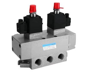 Électrovanne de débit série K35D2 - Vanne directionnelle de coupure pneumatique à trois positions et cinq voies(K35D2-15 DC24V)