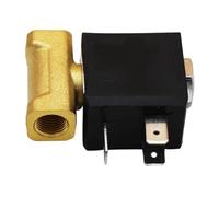 Électrovanne De Sécurité Électrique G1/8 ", Normalement Fermée AC 220V, Avec Raccords À Compression, Accessoires D'extérieur For Gaz Et Air