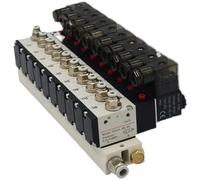 Électrovanne De Station De Collecteur 3V210-08, 3 Ports, 2 Positions, Combinaison Multivoies, 12 V CC, 24 V CA, 220 V, Avec Électrovannes De Montage(AC110V 10mm fittings)