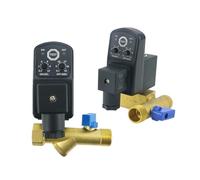 Électrovanne de vidange en laiton 1/2" (DN15) 12 V/24 V/220 V avec minuterie automatique OPT-A/B for compresseurs d'air, refroidisseurs de réservoir et sécheurs(One-Body type,AC220V)