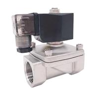 Électrovanne d'eau 2 voies SS304, port normalement fermé G3/4", 240 V, 220 CA, orifice 20 mm, SPU-20, type de prise démarrage à pression zéro(EPDM,AC24V)