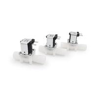 Électrovanne d'eau à filetage mâle 1/2 "3/4", 3 pièces/5 pièces, 12V/24V/220V, vanne en plastique normalement fermée, interrupteur de contrôleur d'eau potable(Dc24v-3pcs,0.5 Inch)