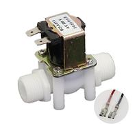 Électrovanne d'eau électrique en plastique 12V 24V G1/2 ", for machine à laver, distributeur, irrigation par pulvérisation de jardin NC/NO(220V-NORMALLY OPEN)