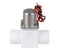 Électrovanne d'eau en plastique pour contrôle électrique de l'eau, 5,5 x 5 x 2,4 cm, compatible avec systèmes alimentés par batterie, équipement de purification et contrôle de l'eau d'ingénierie