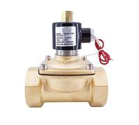Électrovanne d'eau et d'air en laiton, 2 voies 0.1-1Mpa G1 1/2 pouces 2W400-40K / G2 pouces 2W500-50K, joint normalement ouvert, 1 pièces(Dc12v,DN40)