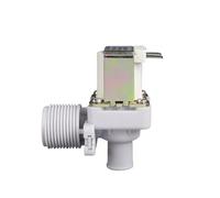Électrovanne d'eau for tuyau mâle 3/4"-15 mm, vanne d'admission for machine à laver DC12 24 V 220 V, pièces de climatisation for machine à glace NC/NO(Non-pressure,220V_CLOSED)