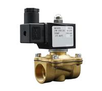 Électrovanne d'eau normalement fermée en laiton 220 V 12 V 24 V, vanne à membrane for air, eau et gaz 1/4", 3/8", 1/2", 3/4", 1" 2" Réponse sensible(1/2",DC12V)