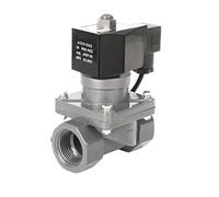 Électrovanne d'eau résistante aux acides et aux alcalis DN15 DN20 DN25 DN32 DN40 DN50(Dn40,NPT-DC24V)