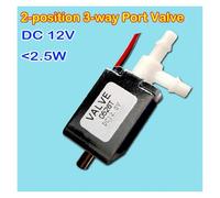 Électrovanne d'échappement à 2 positions et 3 voies CC 12 V, petit commutateur de vanne d'échappement à solénoïde, deux positions et trois voies Motor Starters