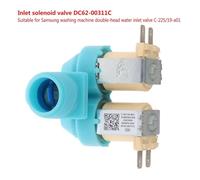 Électrovanne d'entrée d'eau C-225/19-a01, 1 pièce, Compatible avec la Machine à laver Samsung, vanne d'entrée d'eau à Double tête DC62-00311C