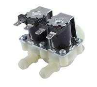 Électrovanne d'entrée d'eau électrique double pression DN20 G3/4 1 en 2 DC 12 V 24 V AC 220 V, normalement fermée for machine à laver(DC12V)
