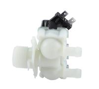 Électrovanne d'entrée d'eau électrique double pression DN20 G3/4 1 en 2 DC 12 V 24 V AC 220 V, normalement fermée for machine à laver(AC240V)