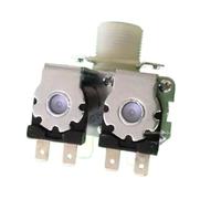 Électrovanne D'entrée D'eau Normalement Fermée 0,02-0,8 MPa, Une Entrée, Deux Sorties, DC 12 V, 24 V, AC 110 V, 220 V, Interrupteur De Débit For Machines À Laver(12V_NORMALLY CLOSED)