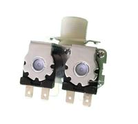 Électrovanne d'entrée d'eau normalement fermée 0,02-0,8 MPa, une entrée, deux sorties, DC 12 V, 24 V, AC 110 V, 220 V, interrupteur de débit for machines à laver(110V_NORMALLY CLOSED)