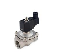 Électrovanne d'extérieur étanche en acier inoxydable, vanne d'eau normalement fermée DN10 DN15 DN20 DN25 DN32 DN40 DN50(DN25,DC24V)