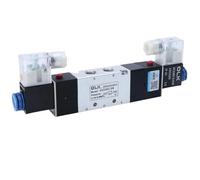 Électrovanne directionnelle pneumatique à Double tête, Double commande, 5 voies, 3 positions, maintien de puissance, 4V130C-06 4V230C-08(4V330C-10,AC220V)