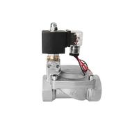 Électrovanne DN15-50 en acier inoxydable avec interrupteur d'urgence manuel DC24V eau huile air(G-dc24v-ordinary Type,12)