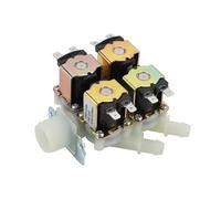 Électrovanne DN20 DC 12V G3/4" 1 entrée 4 sorties, plastique, normalement fermée, purge d'eau, solénoïde d'entrée électrique