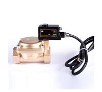 Électrovanne, DN32 High Pressure 16 kg Explosion Proof Solenoid Valve Brass IP65 Normally Closed AC220 DC24V For Water Oil Air(ACDC12V)