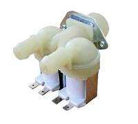 Electrovanne double entrée 2 voies 180° pour machine à laver Hotpoint