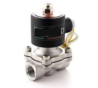 Électrovanne électrique 1/2" en acier inoxydable 110 V AC normalement fermée