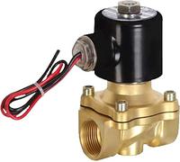 Électrovanne électrique 1/4 1/8 3/8 1/2 3/4 1 2 pouces AC110V AC220V DC12V DC24V Électrovanne électrique Valve pneumatique for eau, huile, air, gaz utile(24v,DN15)