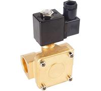 Électrovanne électrique 1/4 3/8 1/2 3/4 1 pouce, pneumatique haute pression normalement fermée for eau, huile et Air 12V 24V 220V 110V utile(Ac220v,DN35)