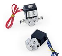 Électrovanne électrique 1/4 en acier inoxydable 304 normalement ouverte DN8 12V/24V/220V/110V avec joint FKM/Viton for eau, huile, Air et gaz(Type1 With Pc6mm,AC110V)