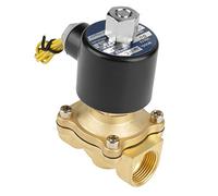 Électrovanne électrique 12 V DC G3/4 en laiton N/O type normalement ouvert pour eau, air, contrôle automatique du niveau de liquide, mesure du débit, cycle de décharge