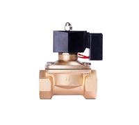 Électrovanne électrique 3/4 "1" 1-1/4 "1-1/2" 2 ", eau, Air, huile, laiton normalement fermé, 220v 12v 110v 24v for un travail de longue durée(NPT-240VAC,1/2 inch)