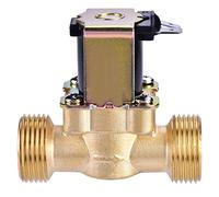 Électrovanne électrique, 3/4 "DC 24V normalement fermé en laiton vanne d'eau magnétique commutateur de débit d'eau pour régler l'eau