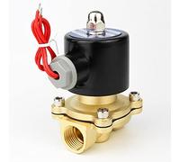 Électrovanne électrique 6,35 mm 9,5 mm 1/2" 3/4" DN8/10/15/20/25/50 pneumatique normalement fermée pour eau, huile, air, gaz 12 V 24 V 110 V 220 V (Dc12 V, DN10)