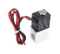 Électrovanne électrique à 2 voies, 1/4 pouces, DC 12V, normalement fermée, en acier inoxydable