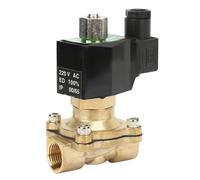 Electrovanne electrique a commande de fluide G1/2"" DN15 NO, electrovanne electromagnetique en laiton (CA 220 V)