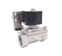 Électrovanne électrique à eau 2 voies SS304 normalement fermée Port G1" 12 V CC Orifice 25 mm SPU-25 type de prise démarrage pression zéro(AC110V,NBR)