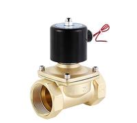 Électrovanne électrique DN15 DN20 DN25 DN32 DN40 DN50 220 V 110 V 24 V 12 V en laiton normalement fermée pour eau, huile, air (NPT-380VAC, DN32)