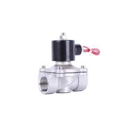 Électrovanne électrique eau-air 1-1/4 pouce 220 V CA en acier inoxydable, vanne d'eau normalement fermée DN32, 1 pièce(380vac,NPT)