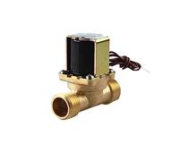 Électrovanne électrique en laiton 1/2'' 3/4'' 12 V 24 220, interrupteur de débit d'entrée d'eau for chauffe-eau solaire(24vdc-normally Open,0.75 Inch)