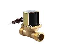 Électrovanne électrique en laiton 1/2 3/4, 12 V, 24 V, 220 V, interrupteur de débit d'entrée d'eau for chauffe-eau solaire(12vdc-normally Closed,0.75 Inch)